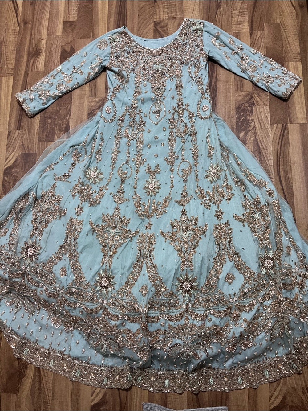 Pakistani/ Indian bridal dress full of stonework
